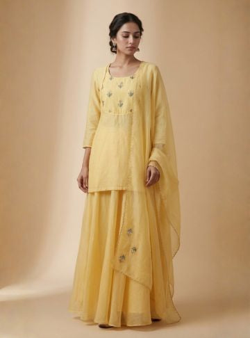 Sharara Set Yellow