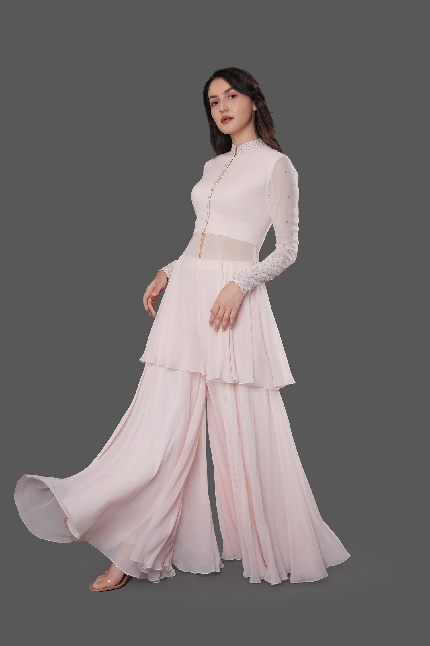 Baby Pink Garara Set