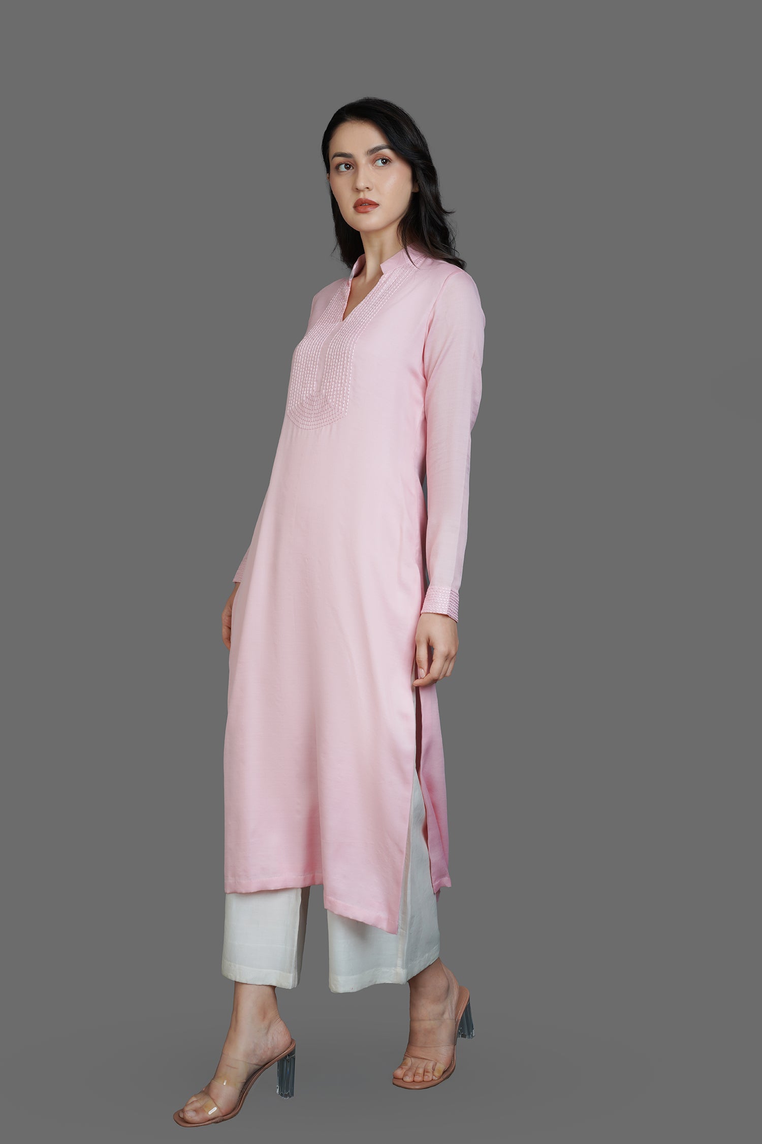 Candy Pink Long Kurti