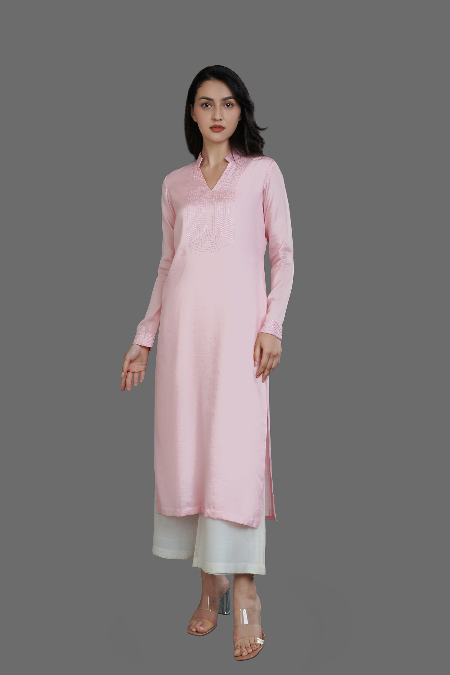 Candy Pink Long Kurti