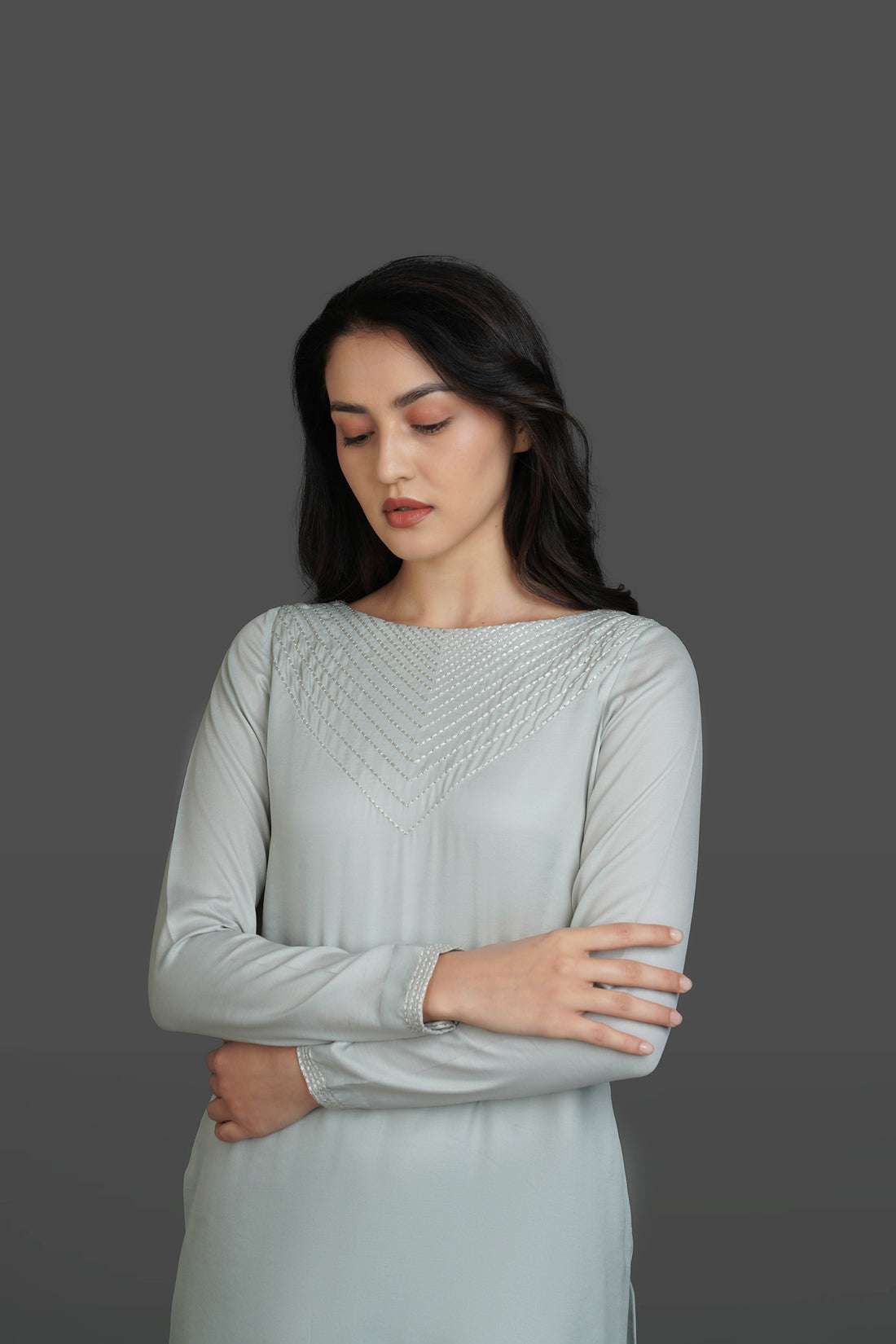 Cool Grey Kurti