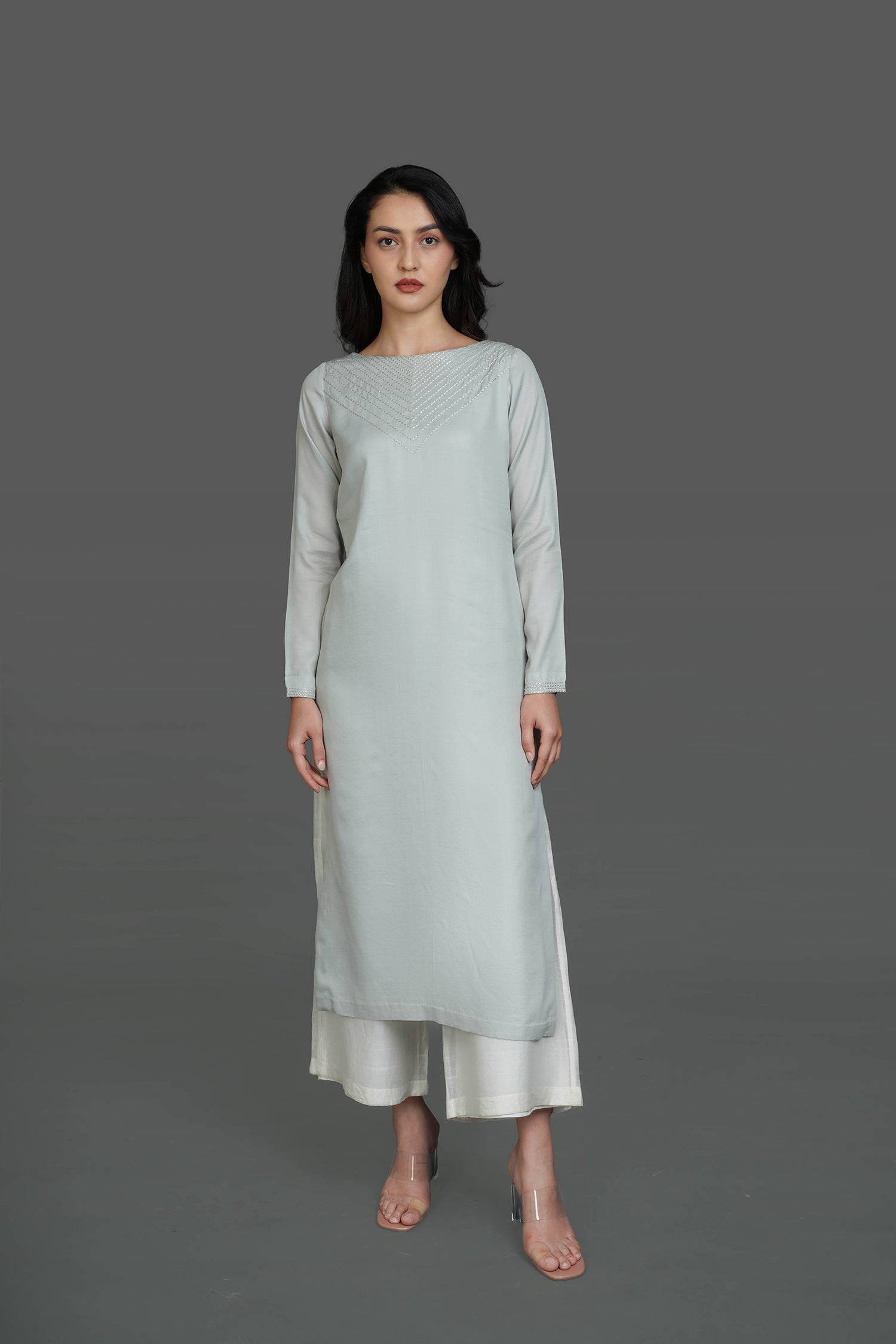 Cool Grey Kurti