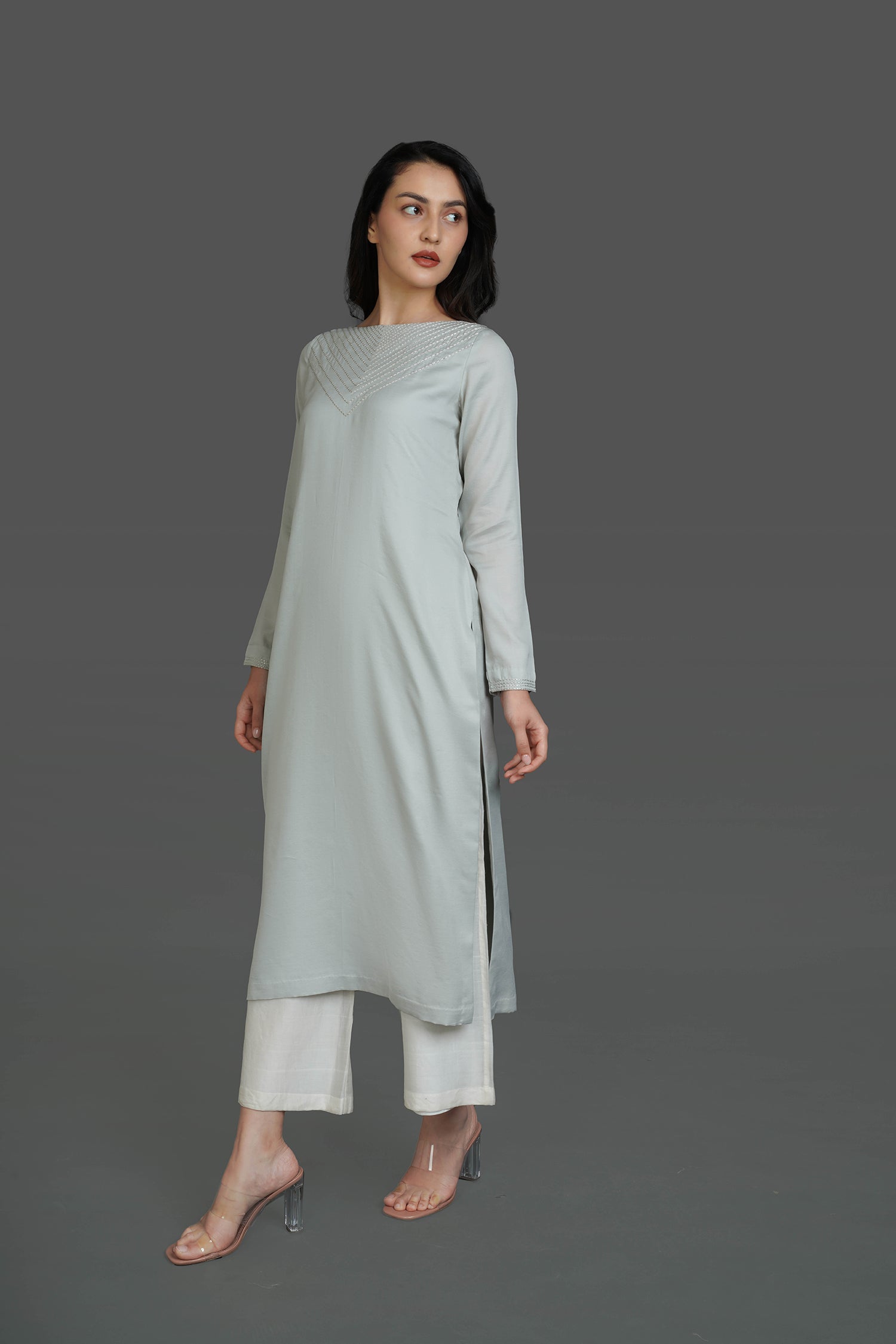 Cool Grey Kurti