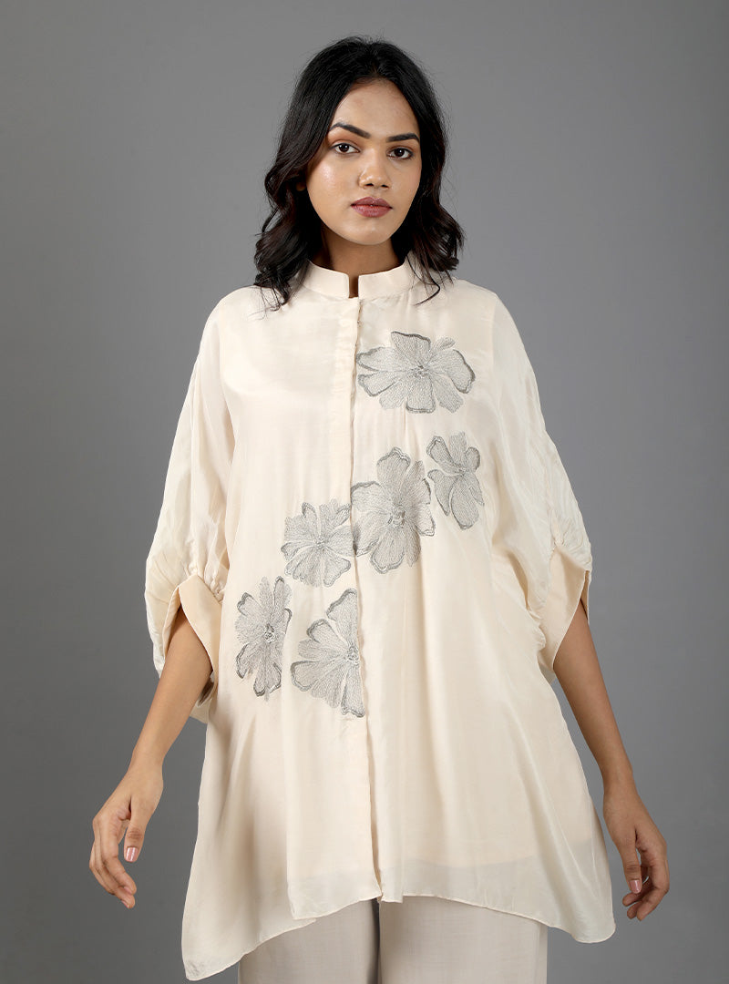 SILK KAFTAN TOP