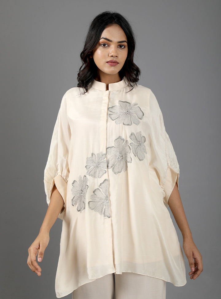 SILK KAFTAN TOP