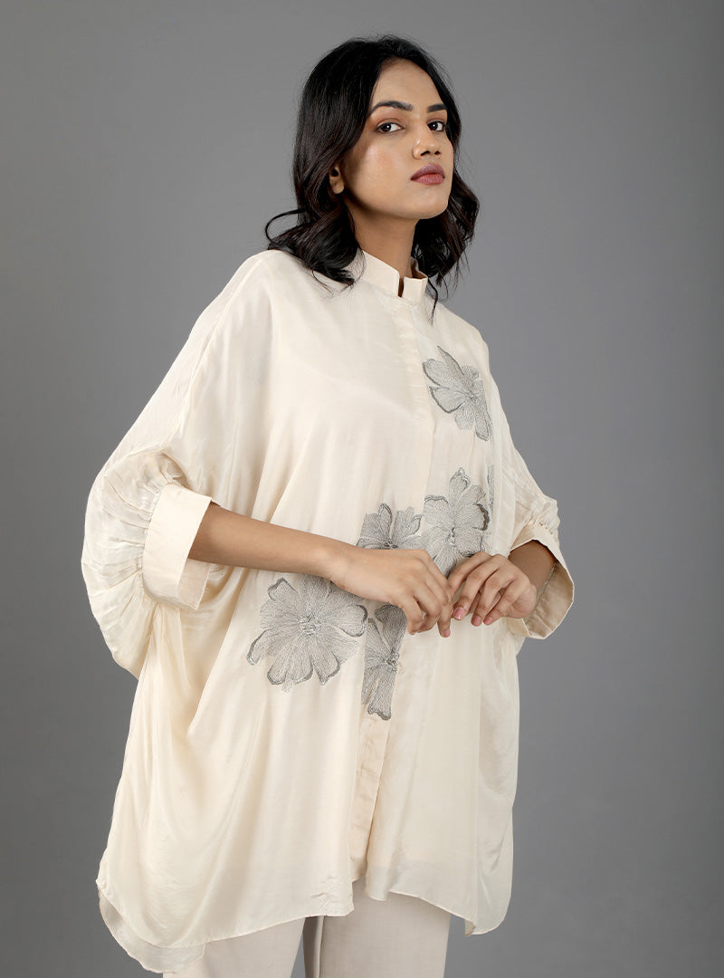 SILK KAFTAN TOP