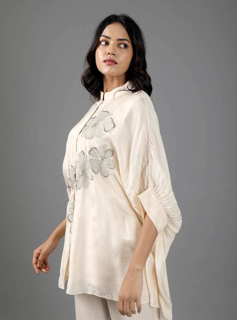 SILK KAFTAN TOP