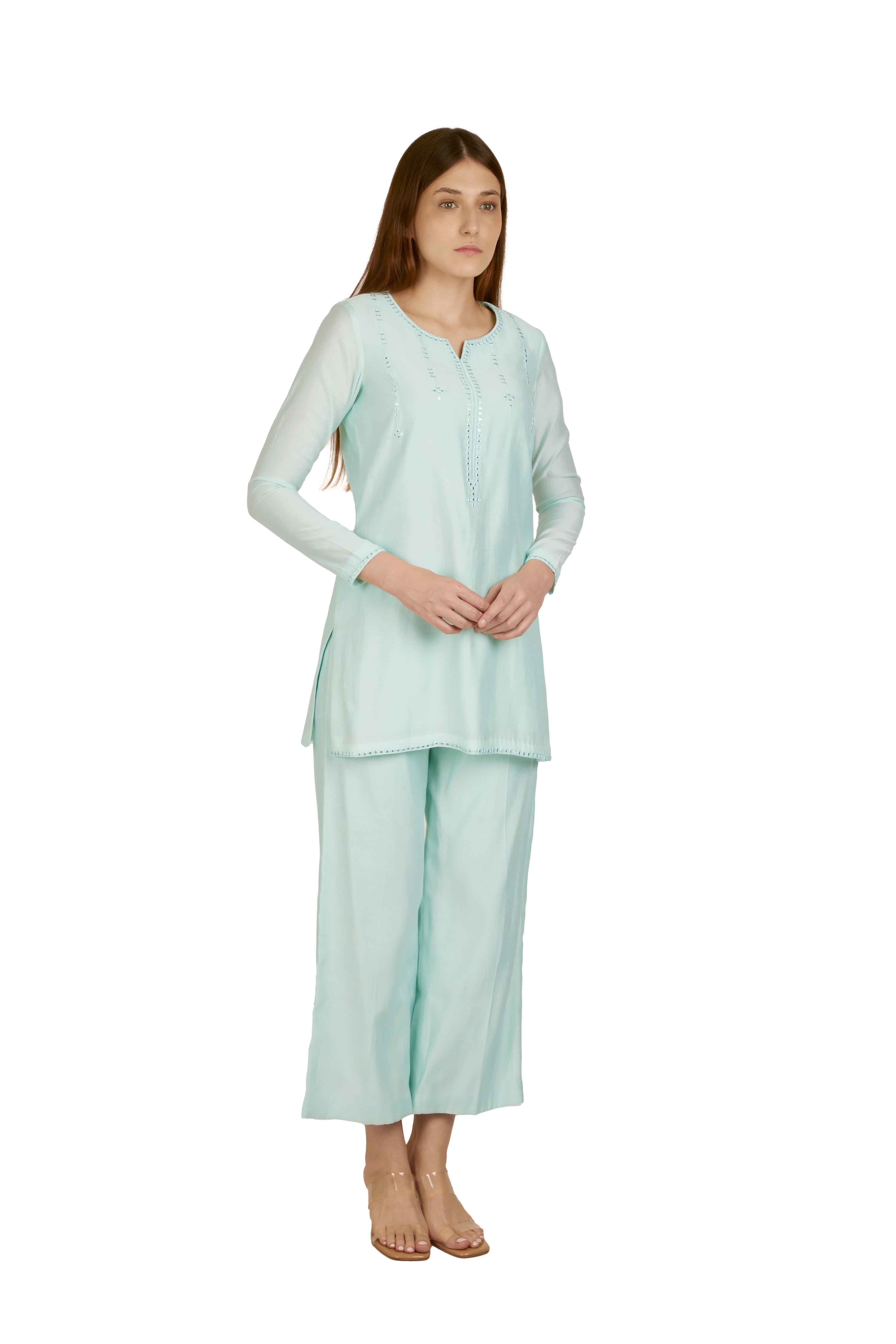 The Reflection Co-Ord Set Aqua Blue