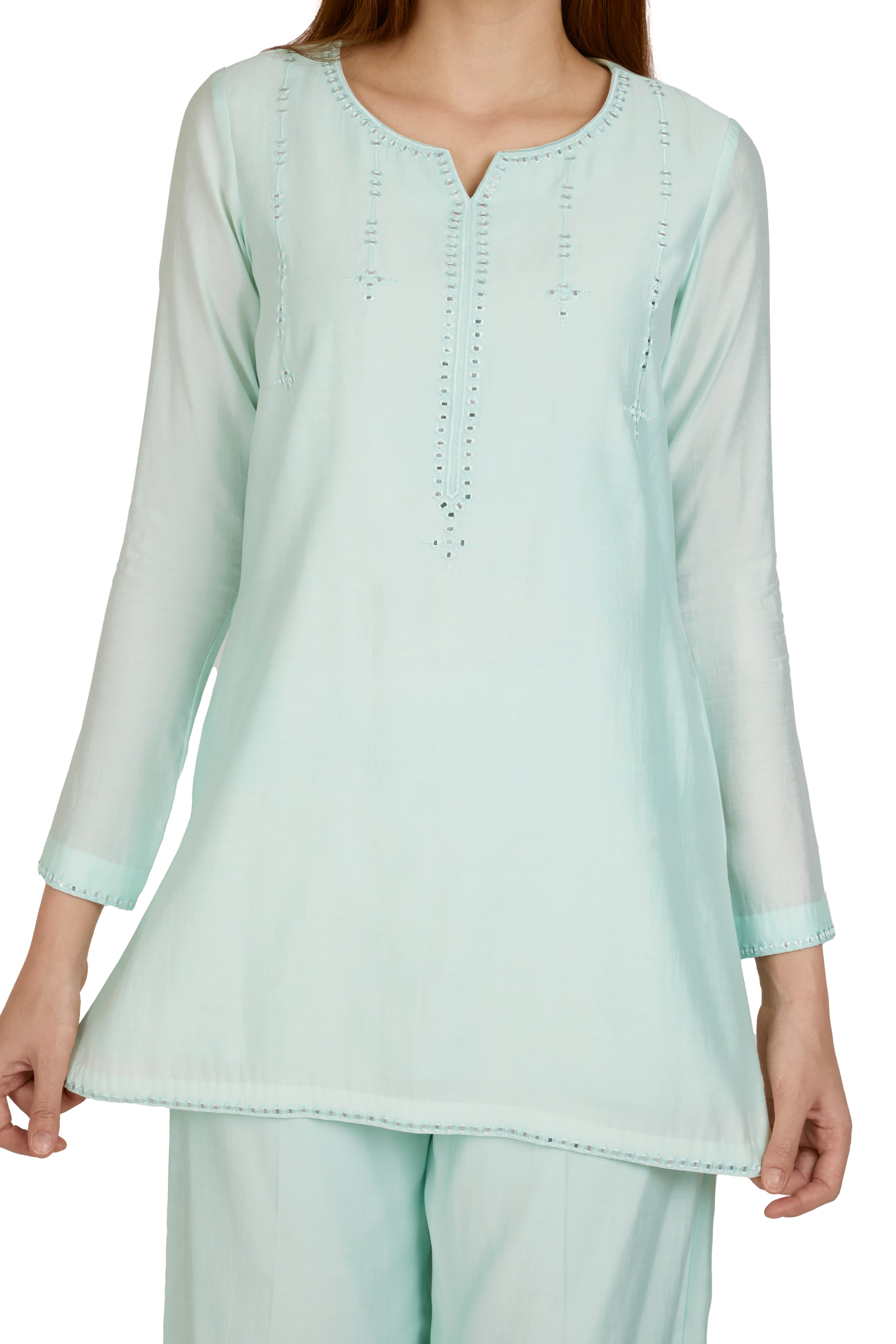 The Reflection Co-Ord Set Aqua Blue