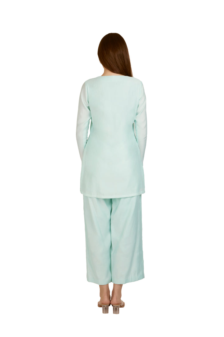 The Reflection Co-Ord Set Aqua Blue