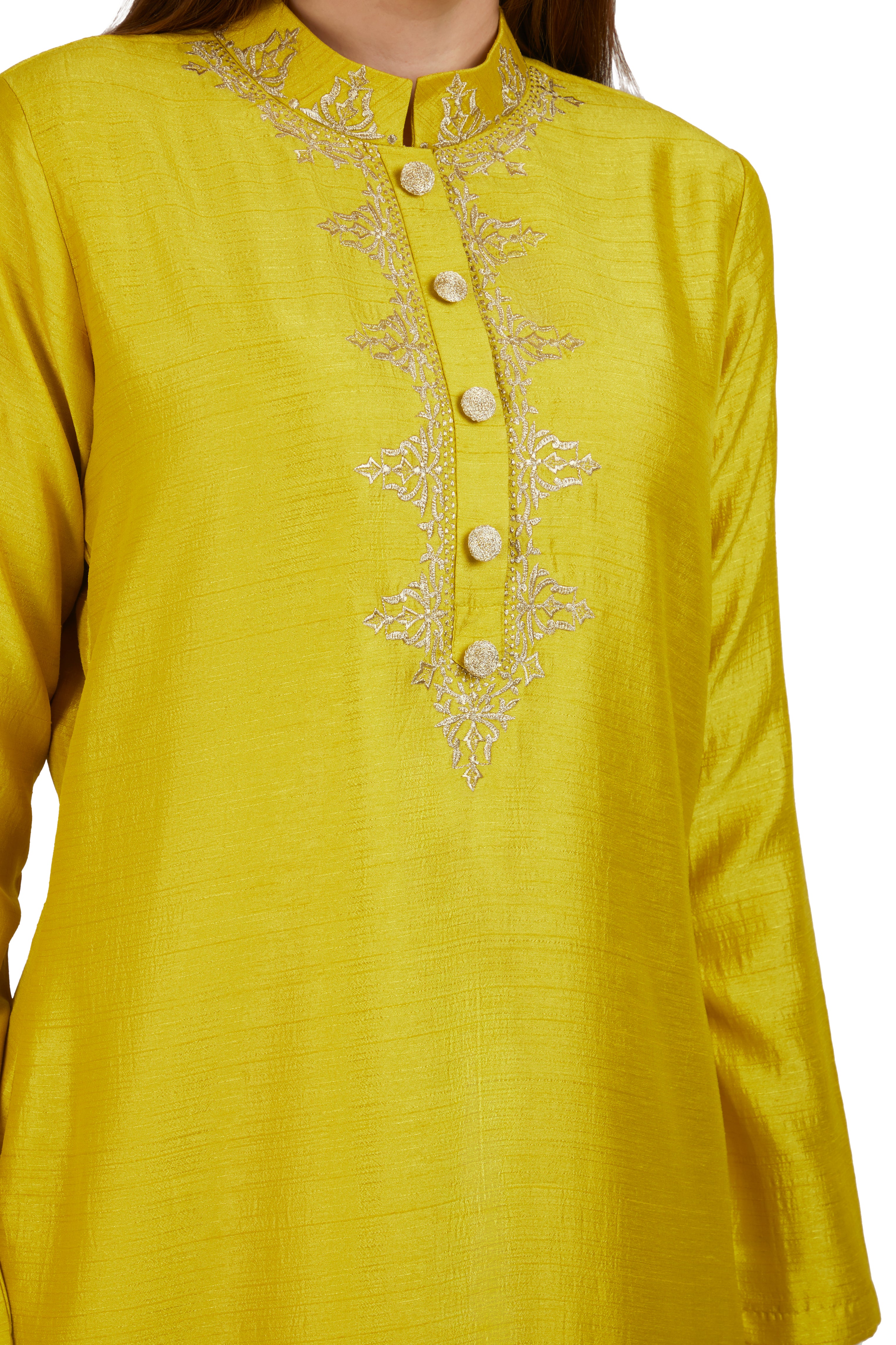 Brinda Kurti Set Yellow