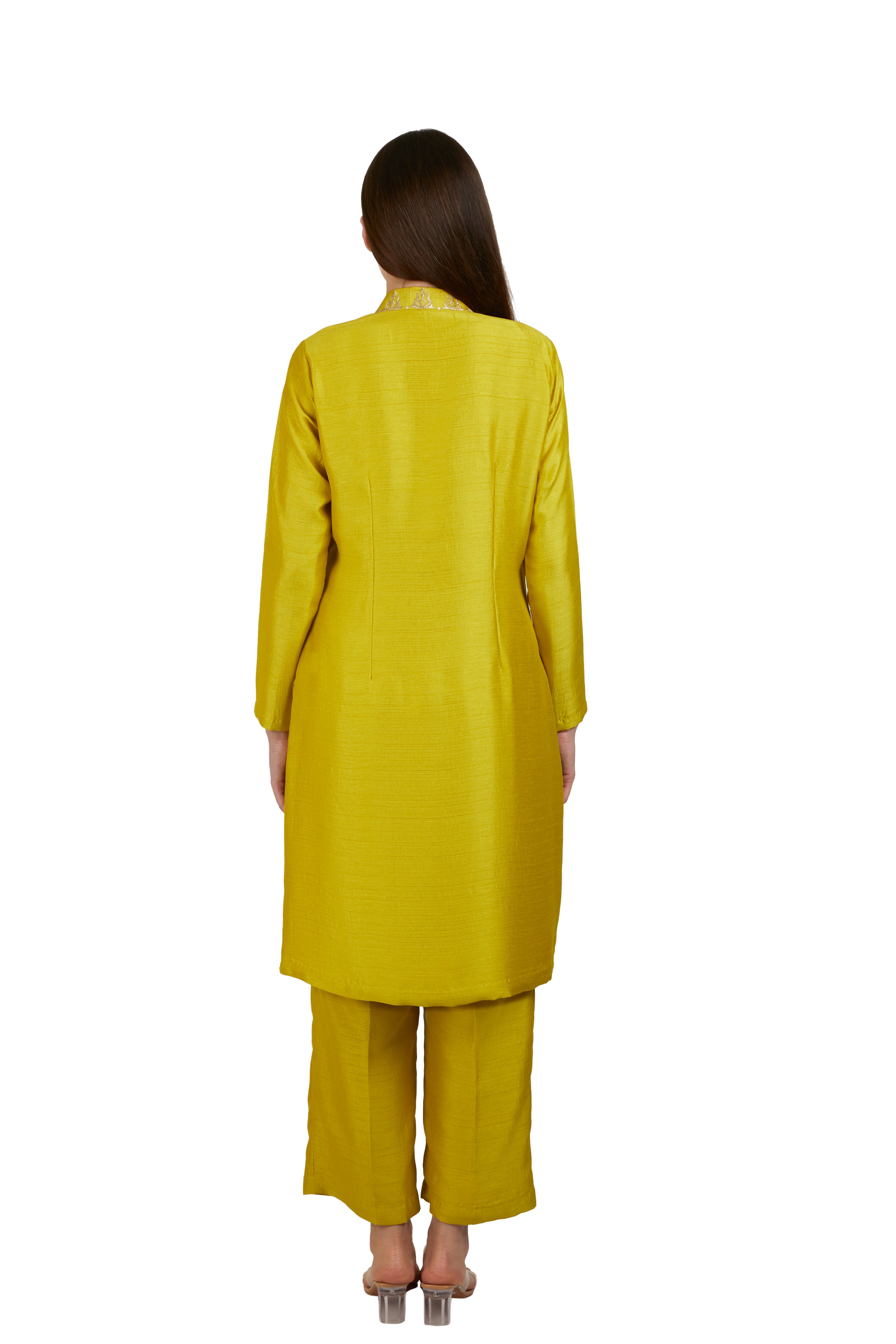 Brinda Kurti Set Yellow