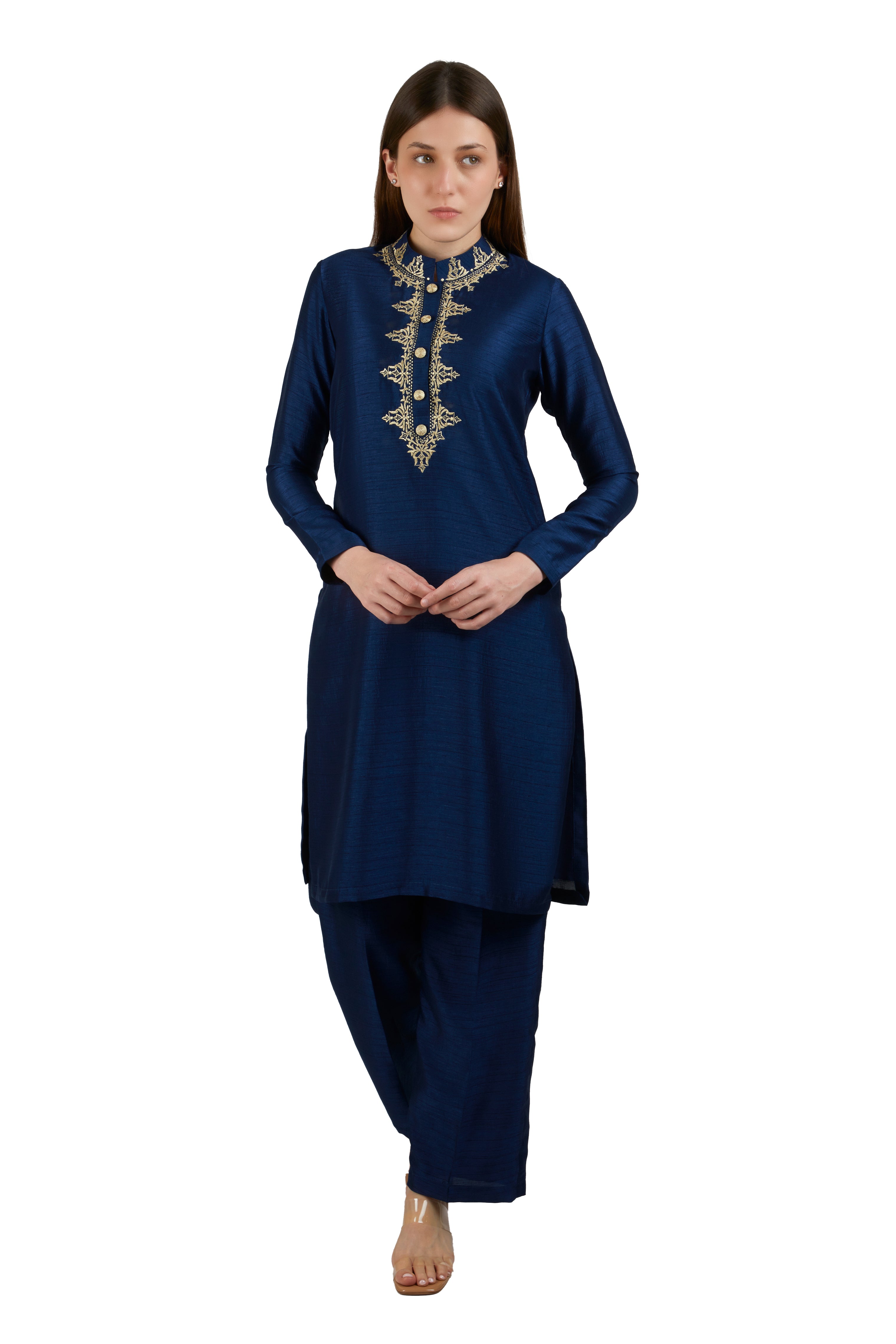 Brinda Kurti Set Blue