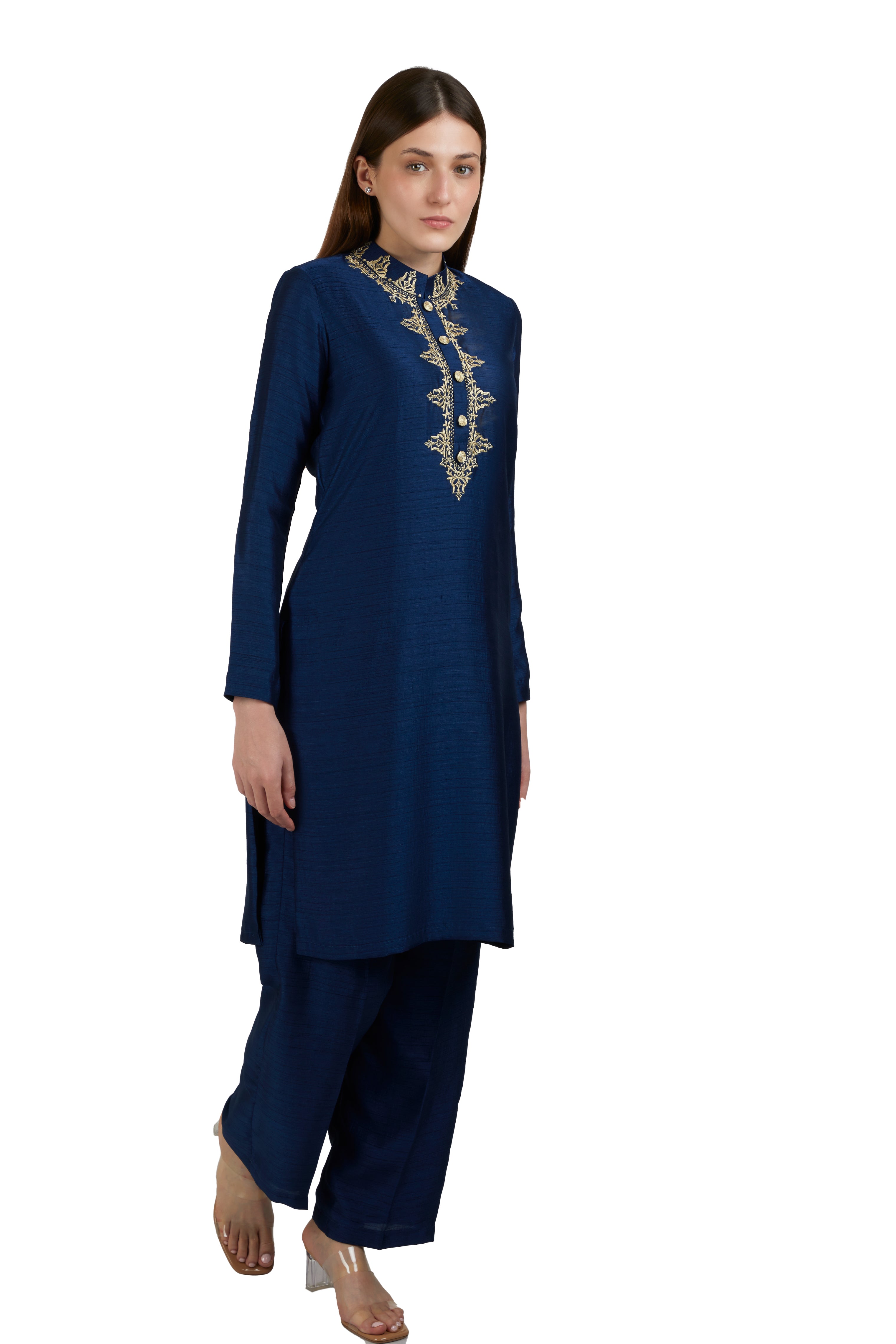 Brinda Kurti Set Blue