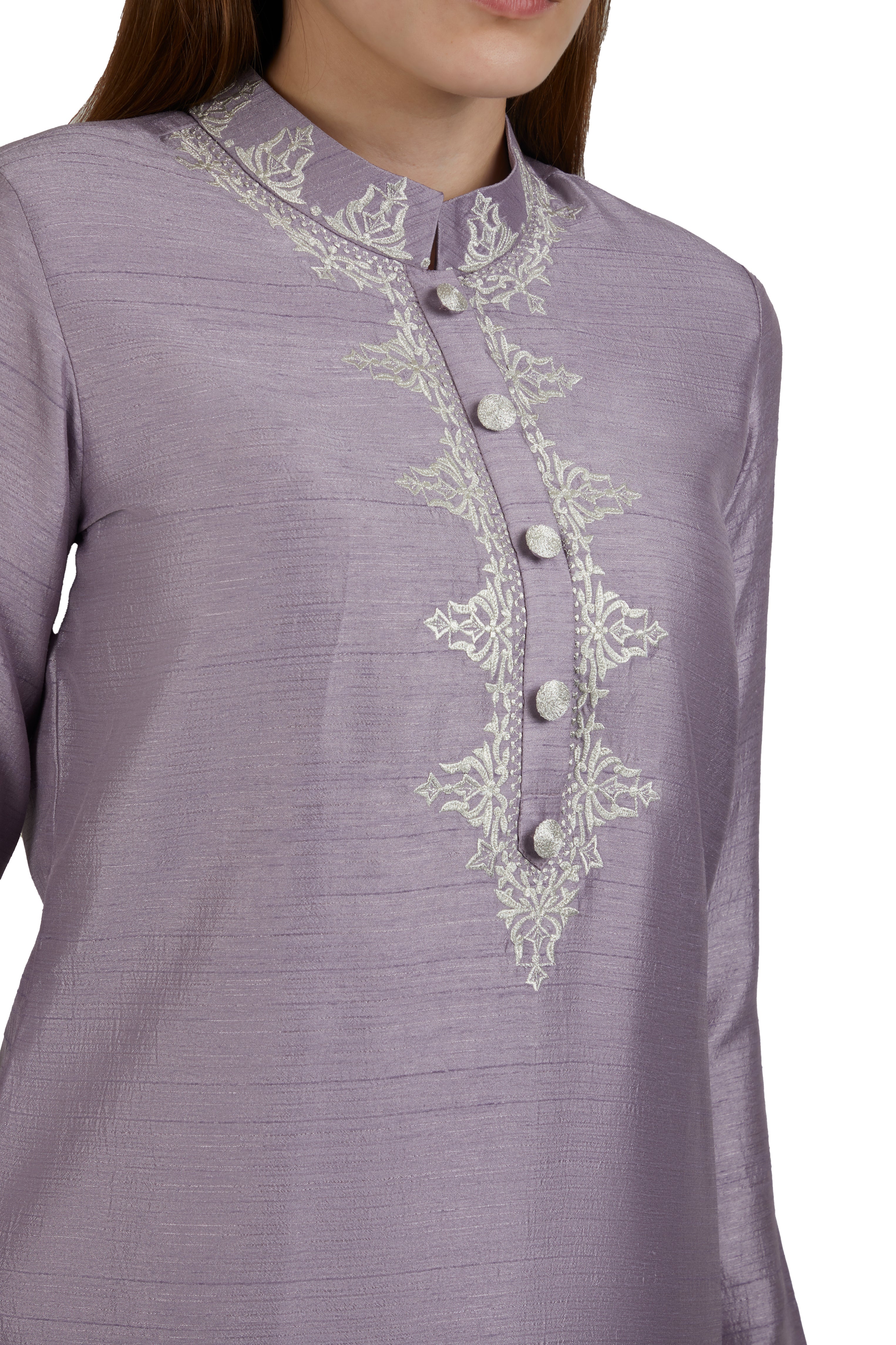 Brinda Kurti Set Lavender