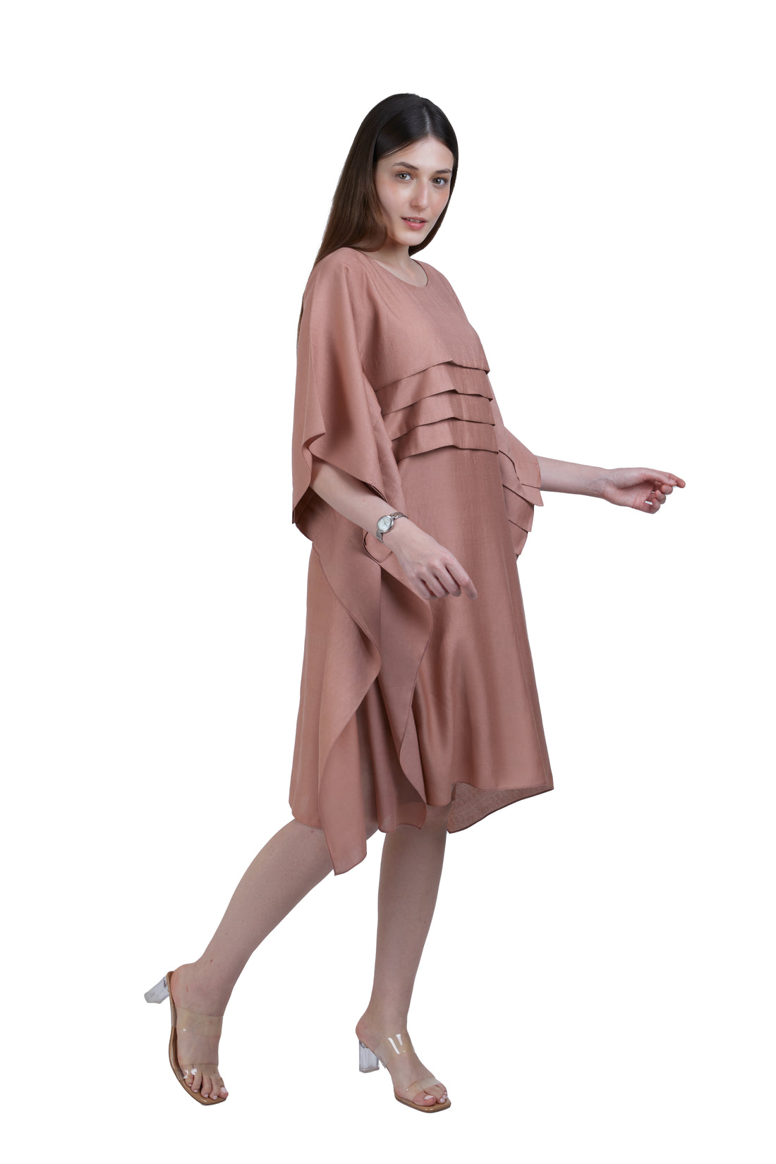 Luna kaftan Peach Brown