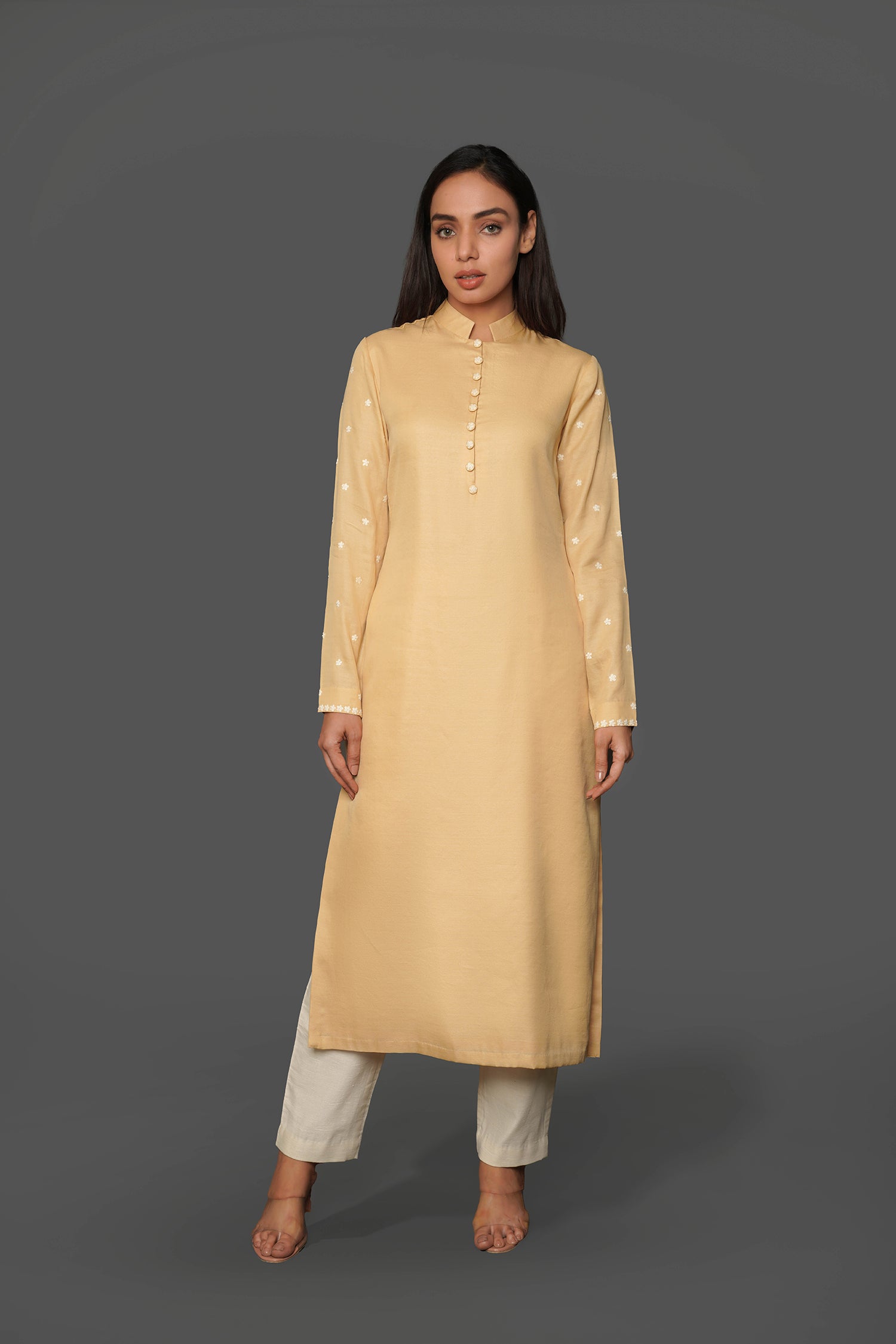 Light Gold Long Only Kurti
