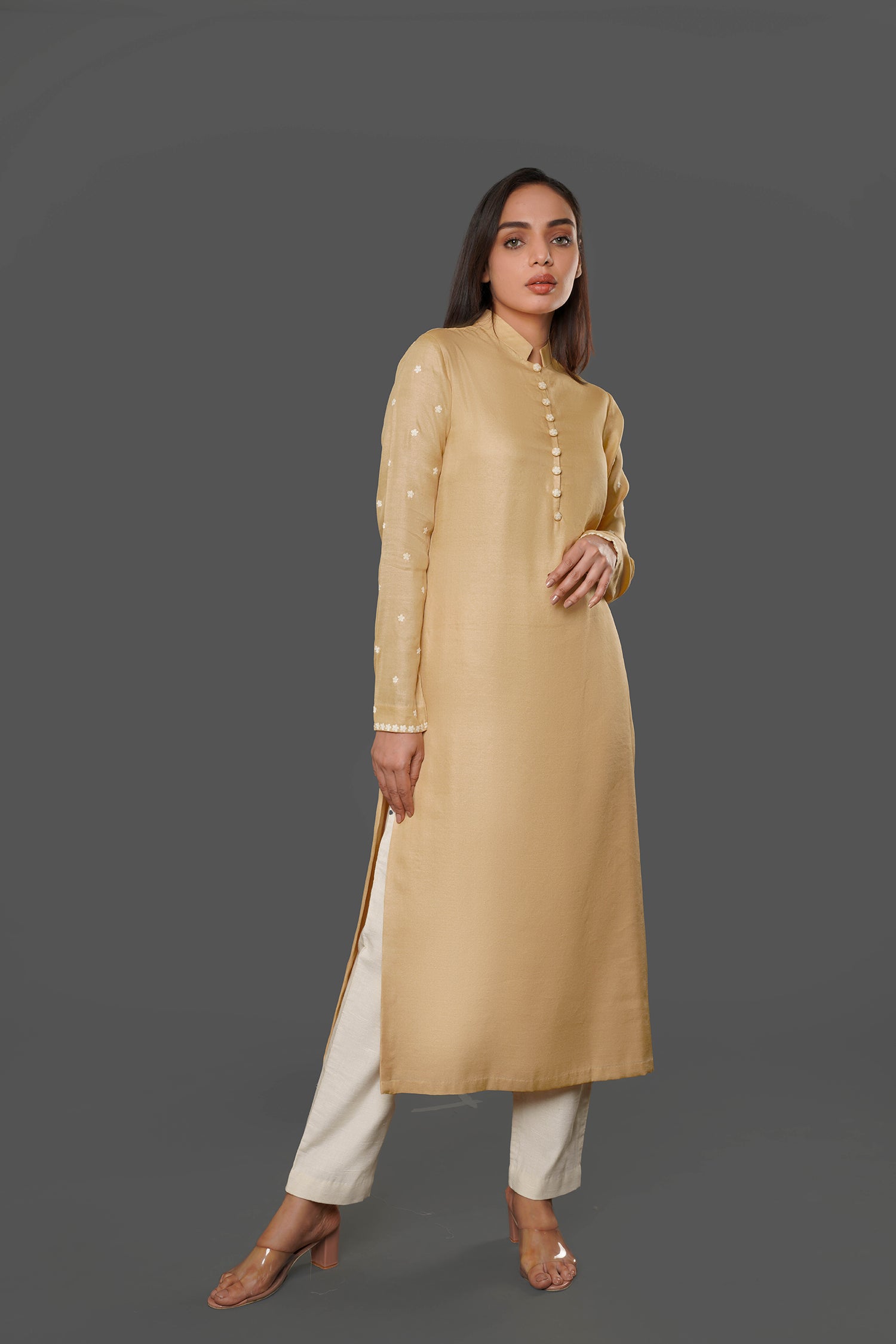 Light Gold Long Only Kurti