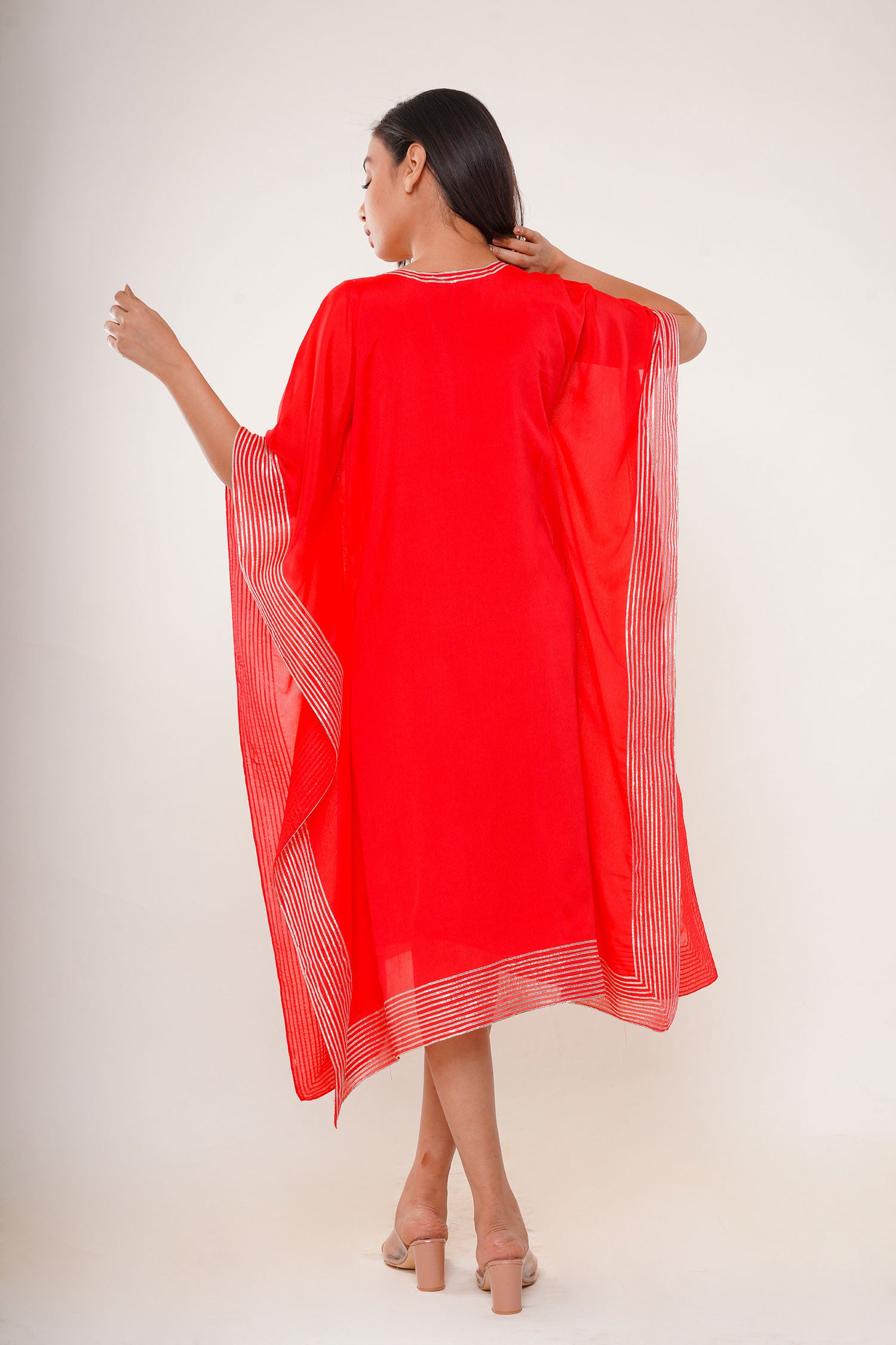 Red Kaftan With Separate inner