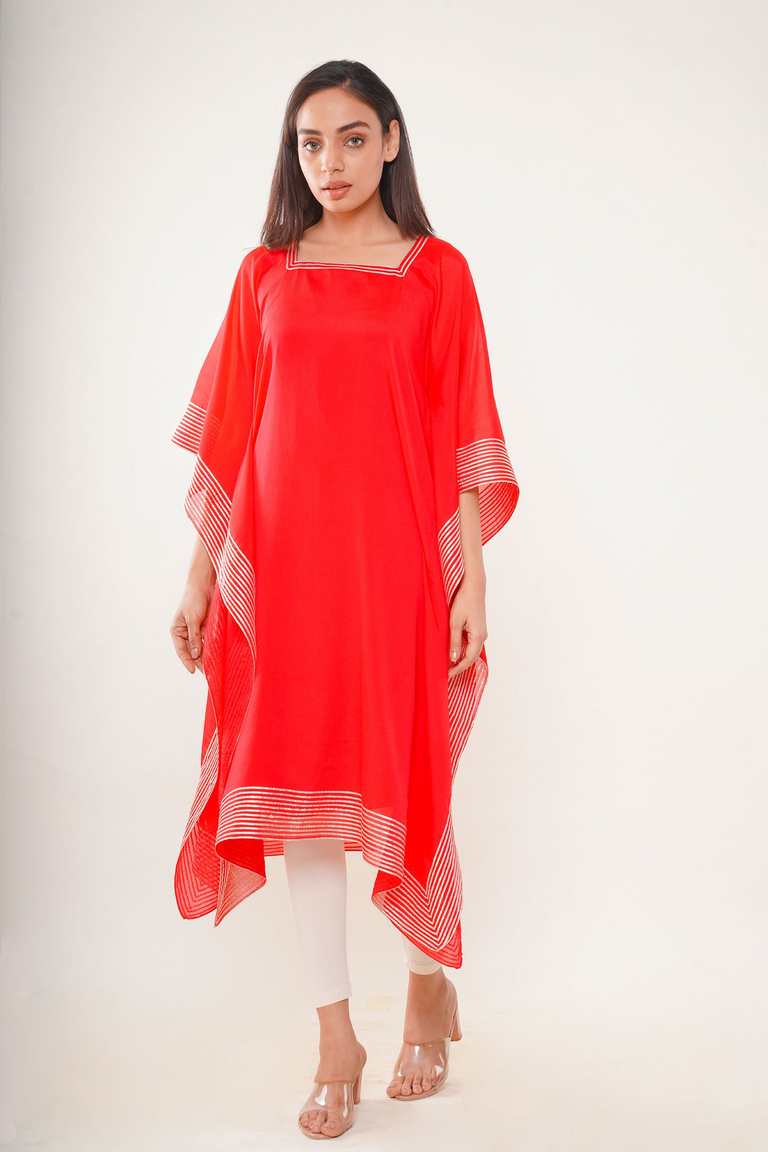 Red Kaftan With Separate inner