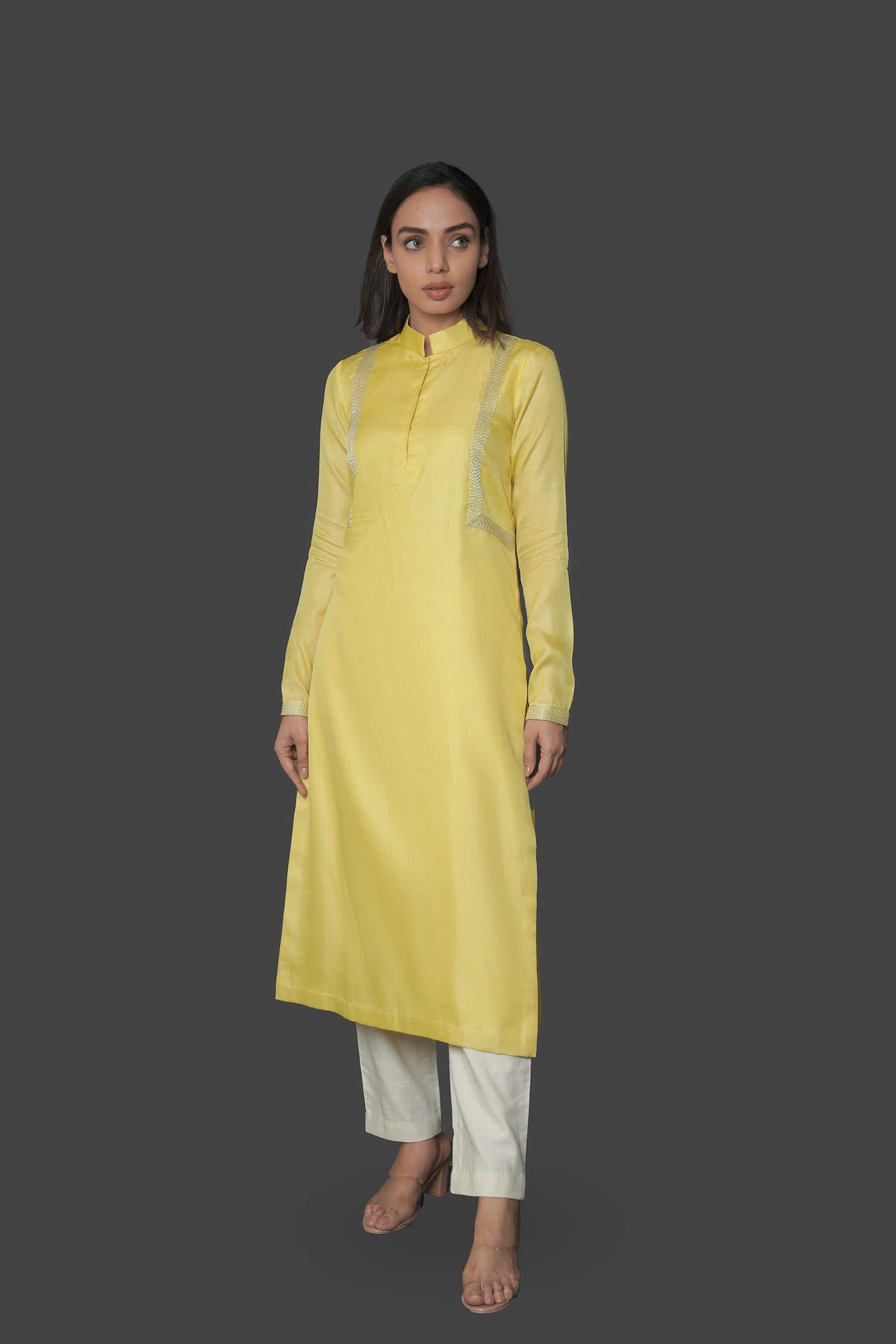 Yellow Long Kurti