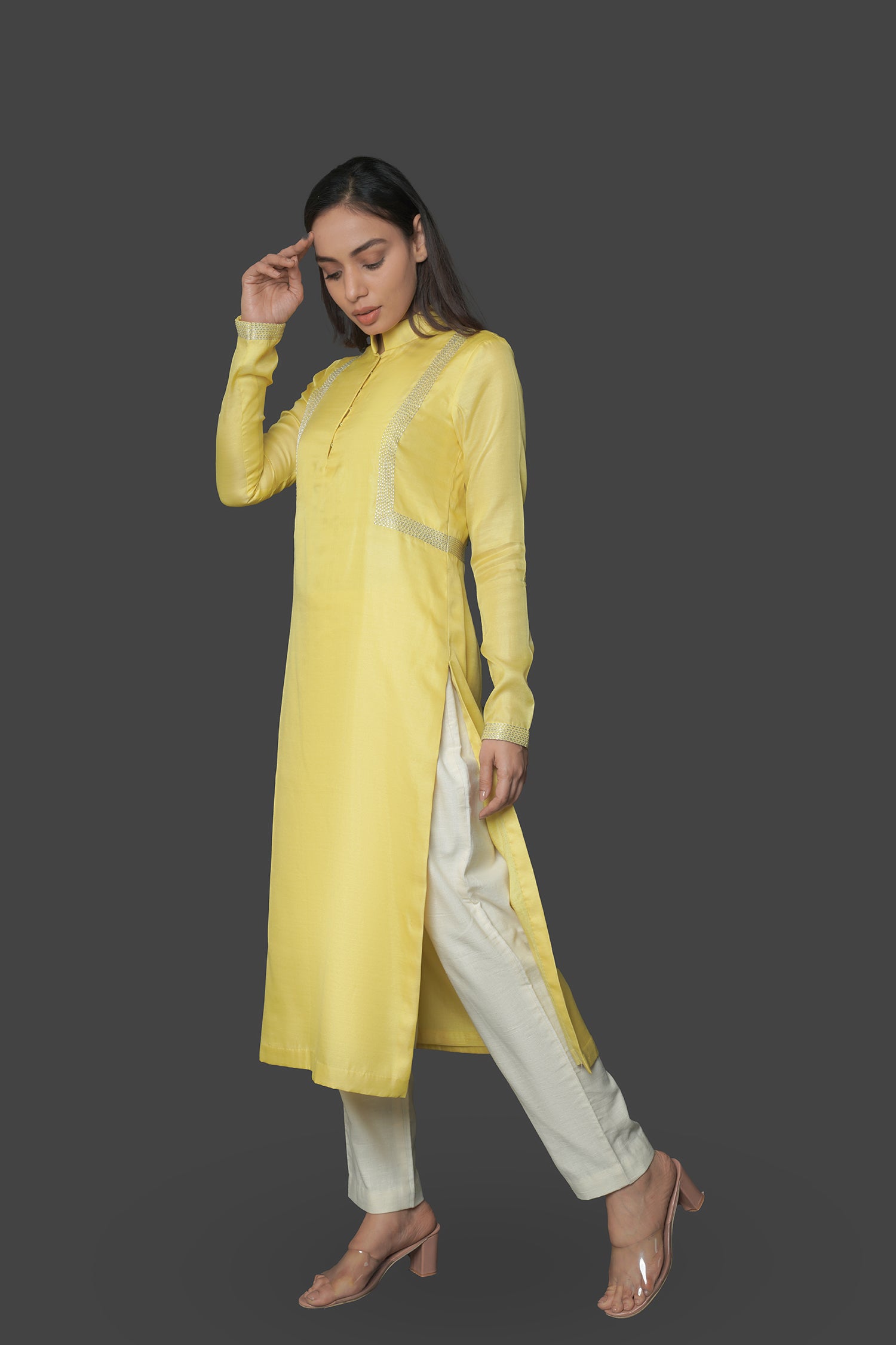 Yellow Long Kurti
