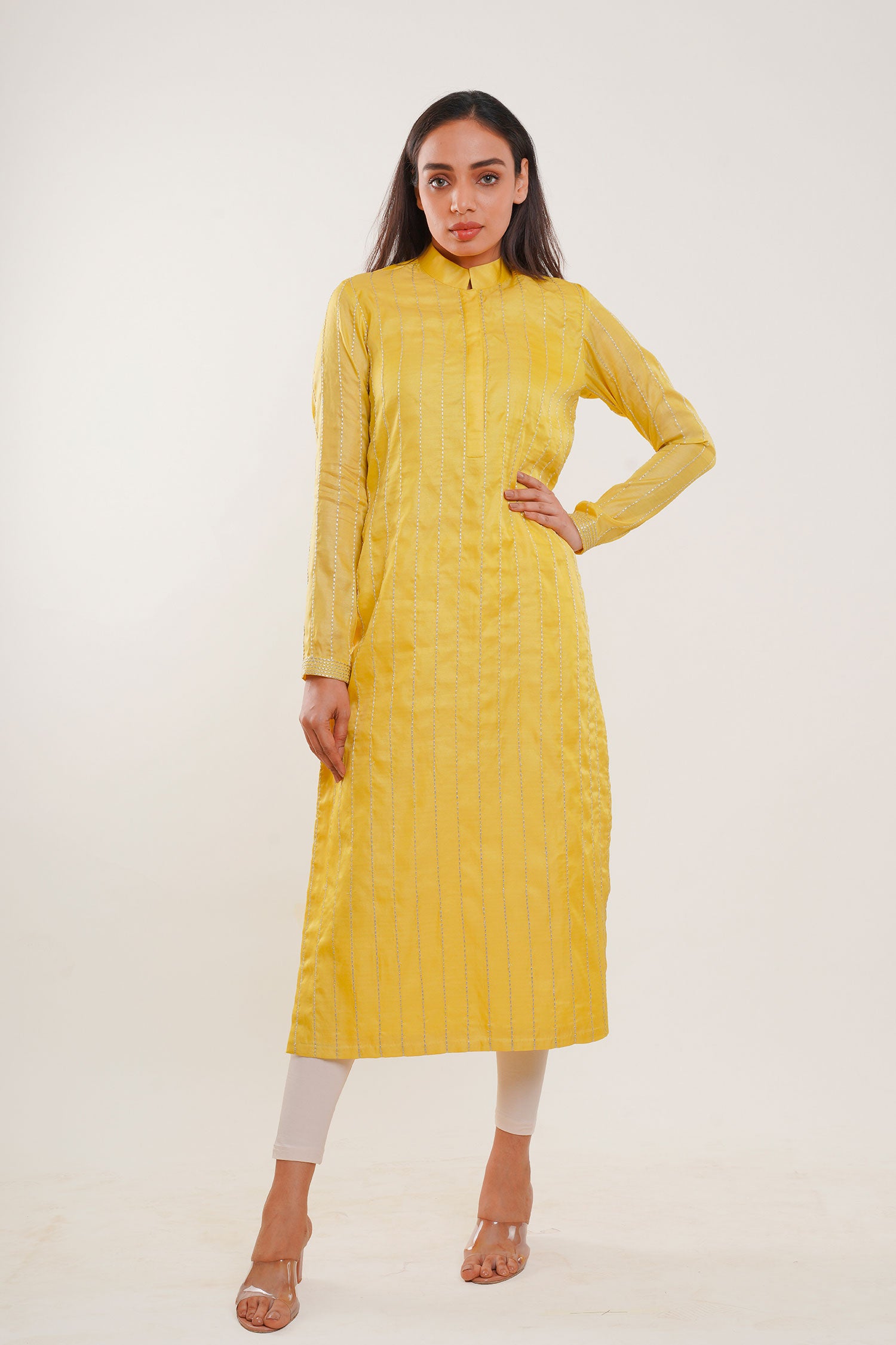 Yellow Long Kurti