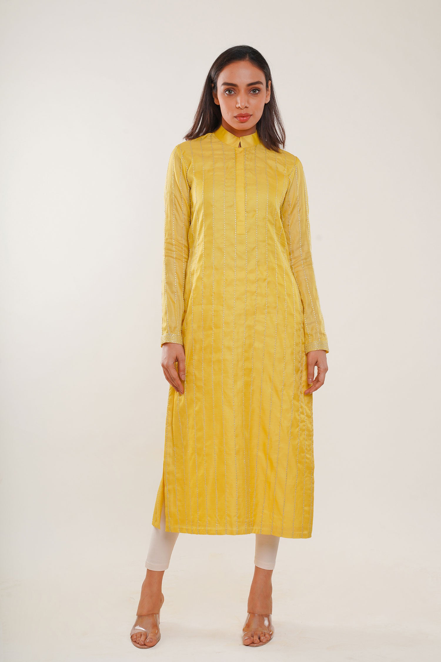Yellow Long Kurti
