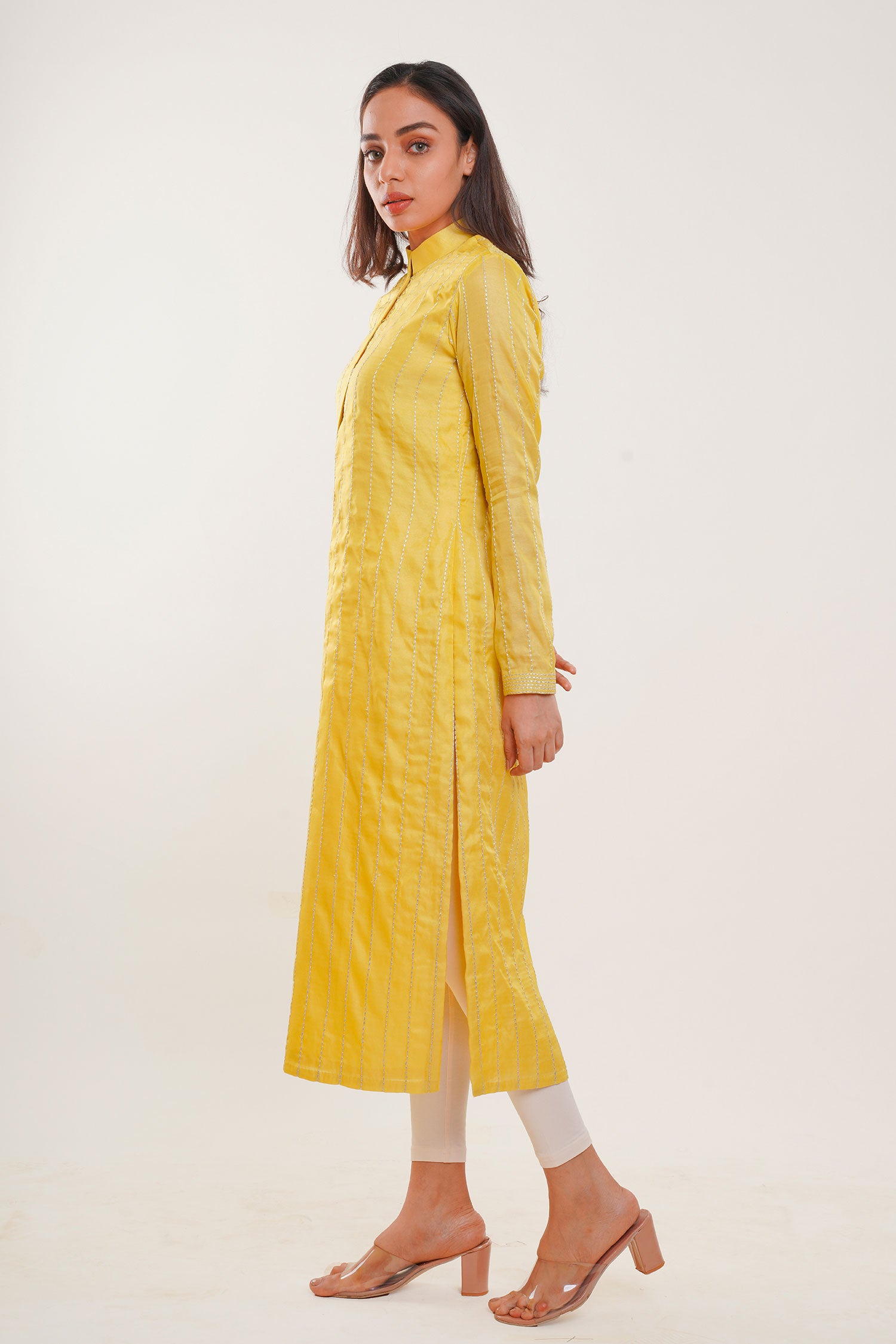 Yellow Long Kurti