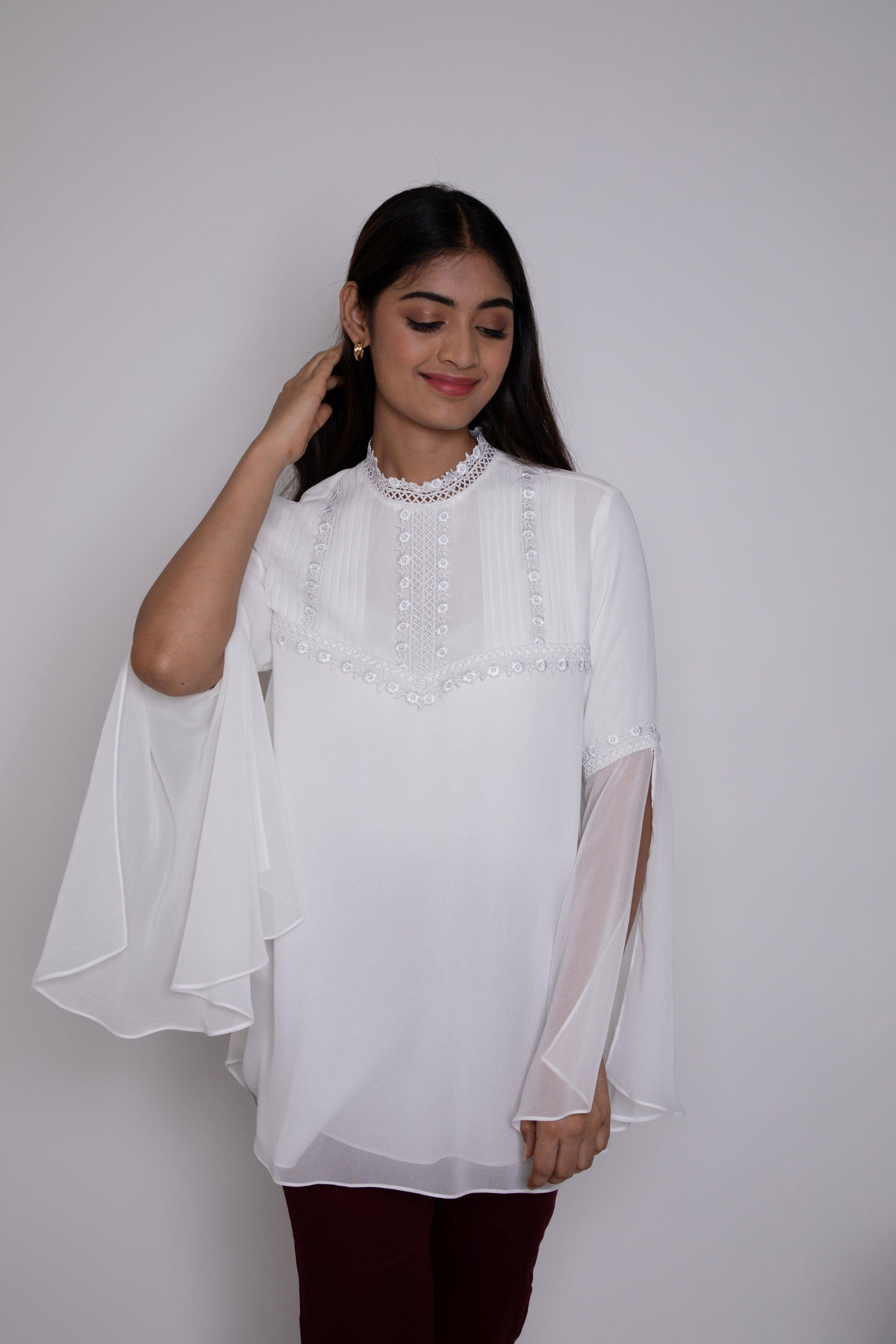 Gothic Slit Sleeves Top