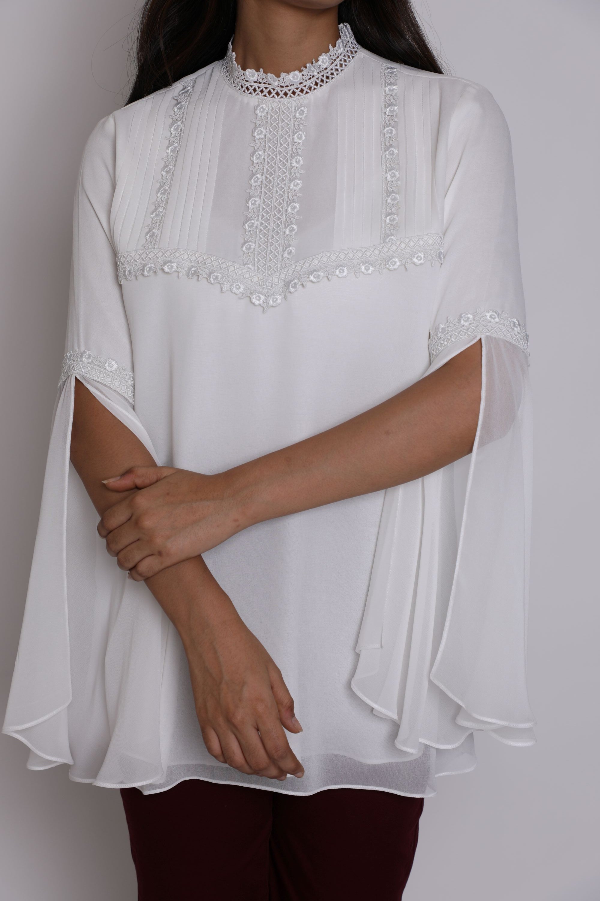 Gothic Slit Sleeves Top