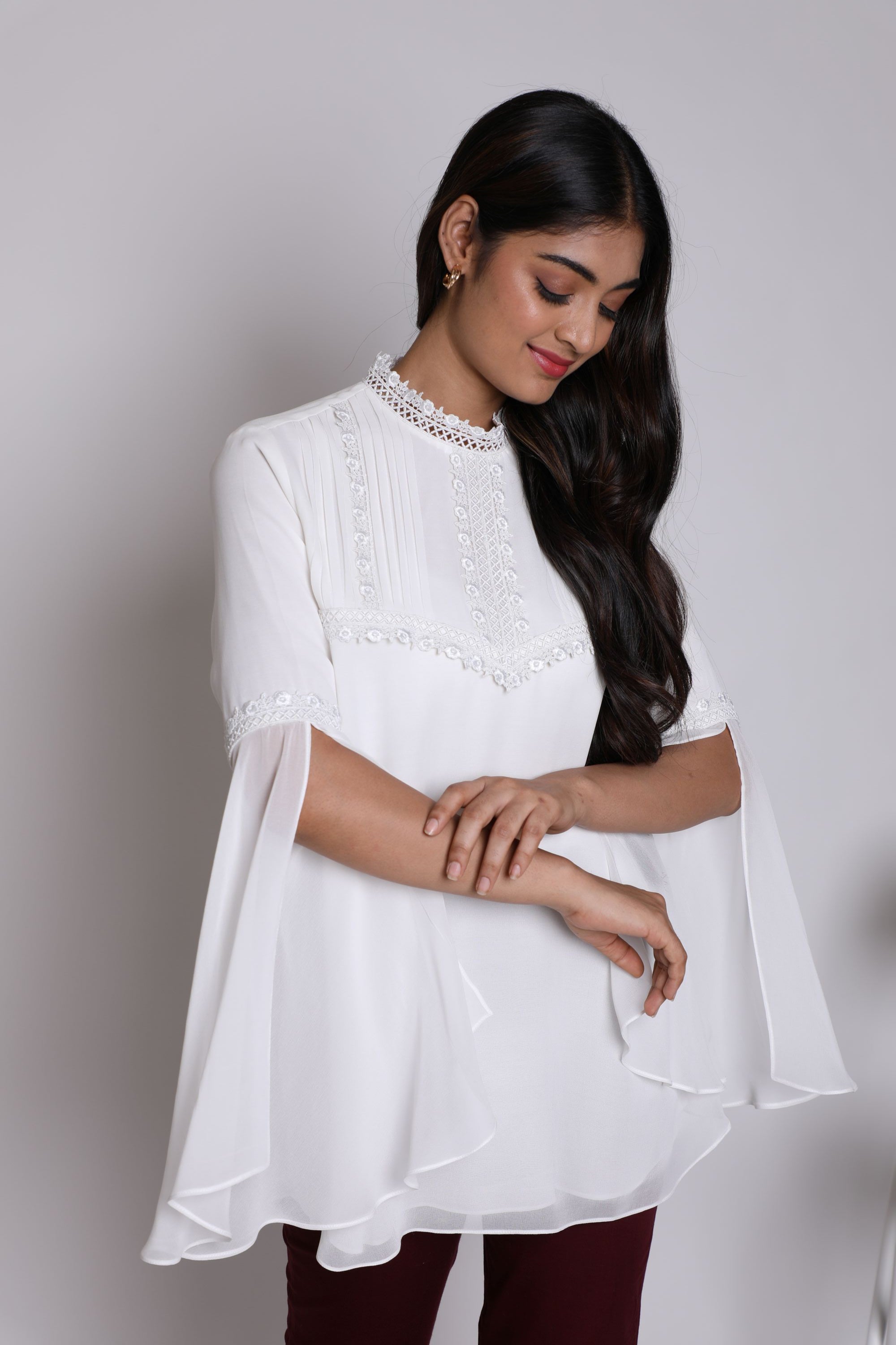 Gothic Slit Sleeves Top