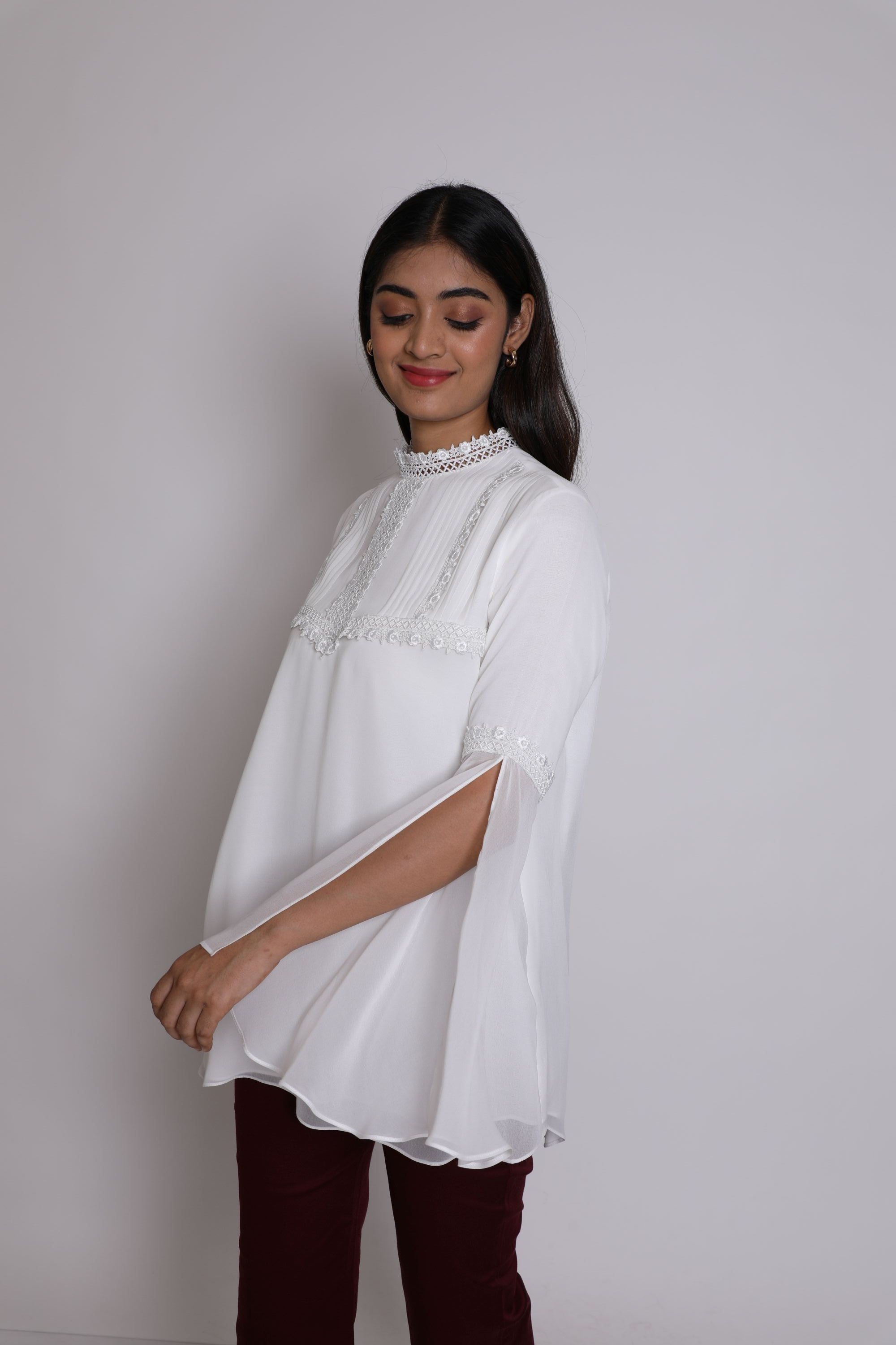 Gothic Slit Sleeves Top